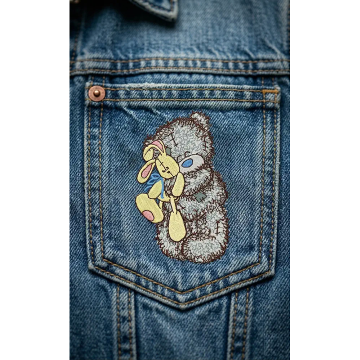 Teddy Bear with toy embroidery design - Embroidery Design