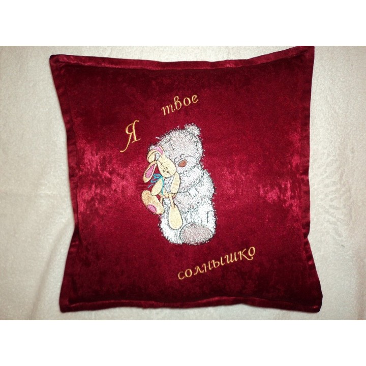 Teddy Bear with toy embroidery design - Embroidery Design