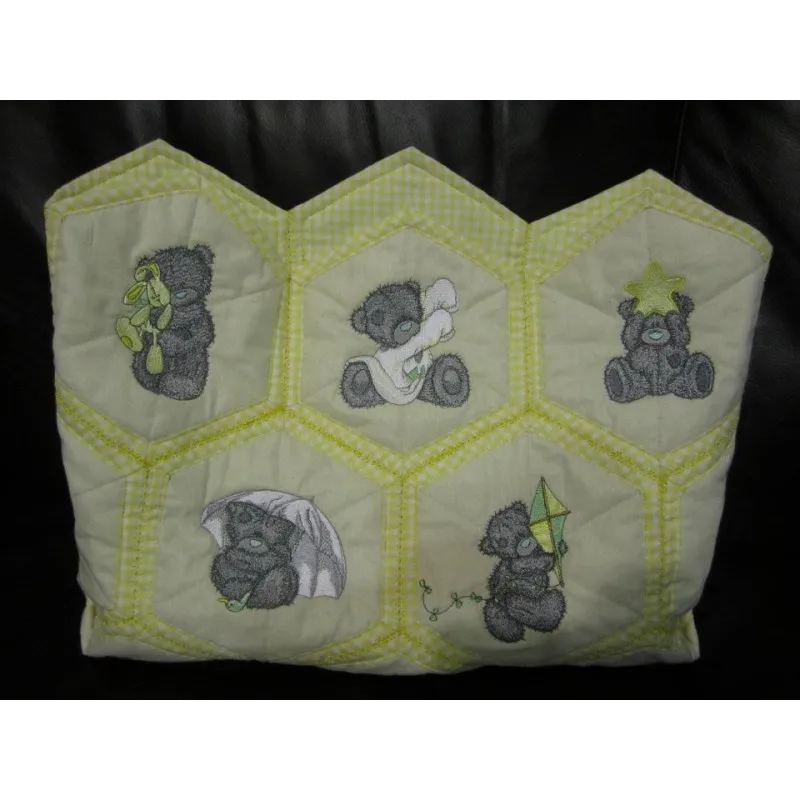 Teddy Bear with toy embroidery design - Embroidery Design
