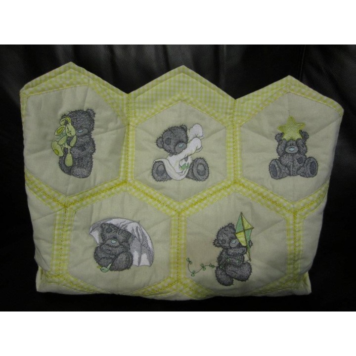 Teddy Bear with toy embroidery design - Embroidery Design