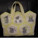 Teddy Bear with toy embroidery design - Embroidery Design