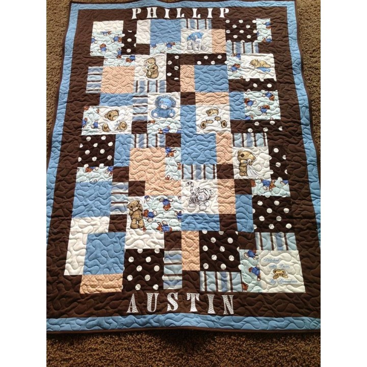 Teddy Bear with toy embroidery design - Embroidery Design