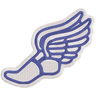 Winged Running Shoe embroidery design - Embroidery Design