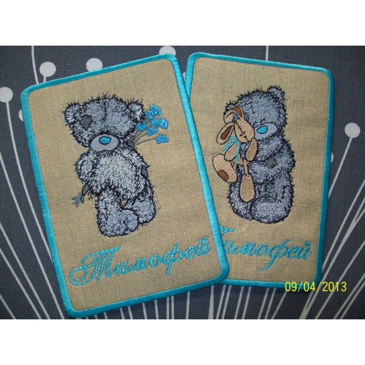 Teddy Bear with toy embroidery design - Embroidery Design
