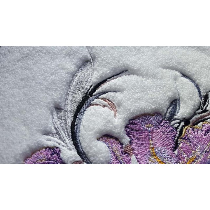 Big Swirl Iris  embroidery design - Embroidery Design