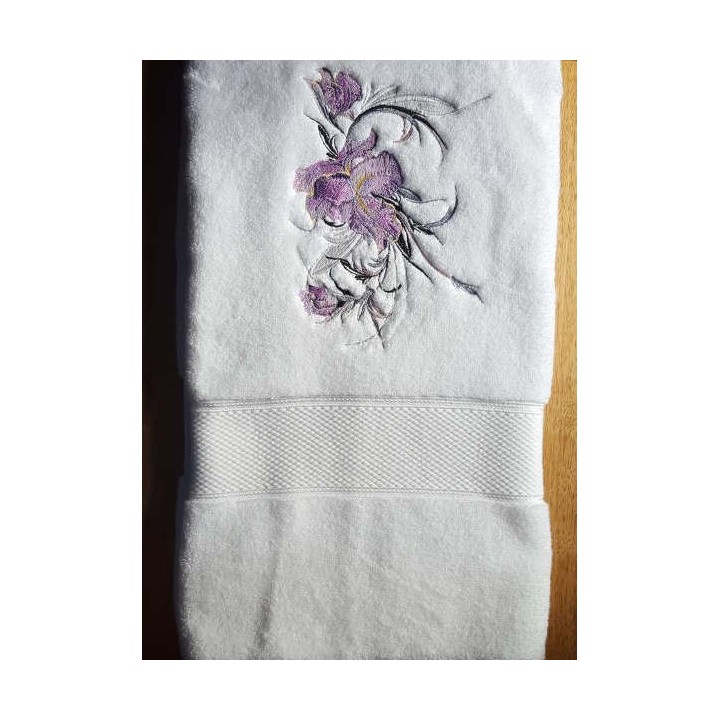 Big Swirl Iris  embroidery design - Embroidery Design