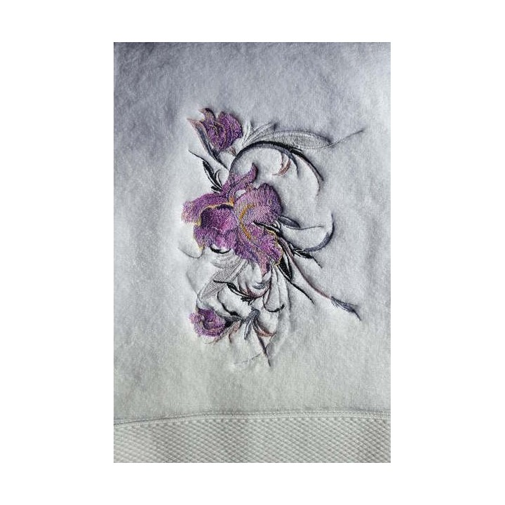 Big Swirl Iris  embroidery design - Embroidery Design