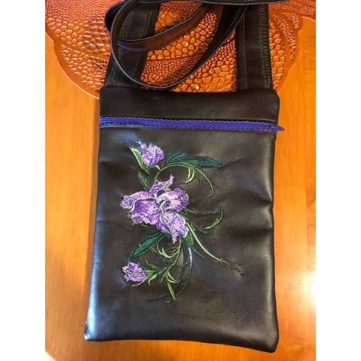 Big Swirl Iris  embroidery design - Embroidery Design