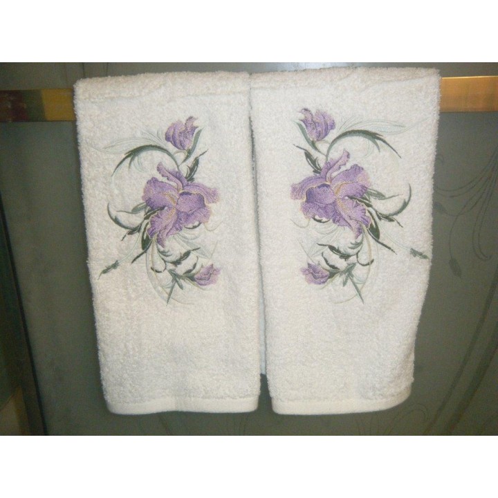 Big Swirl Iris  embroidery design - Embroidery Design