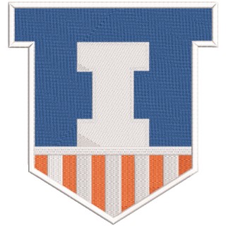 Illinois Fighting Illini Victory Shield embroidery design - Embroidery Design