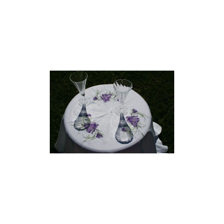 Big Swirl Iris  embroidery design - Embroidery Design