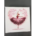 Ballet in my heart embroidery design featuring elegant dancers, perfect for stitching on t-shirts and tote bags.