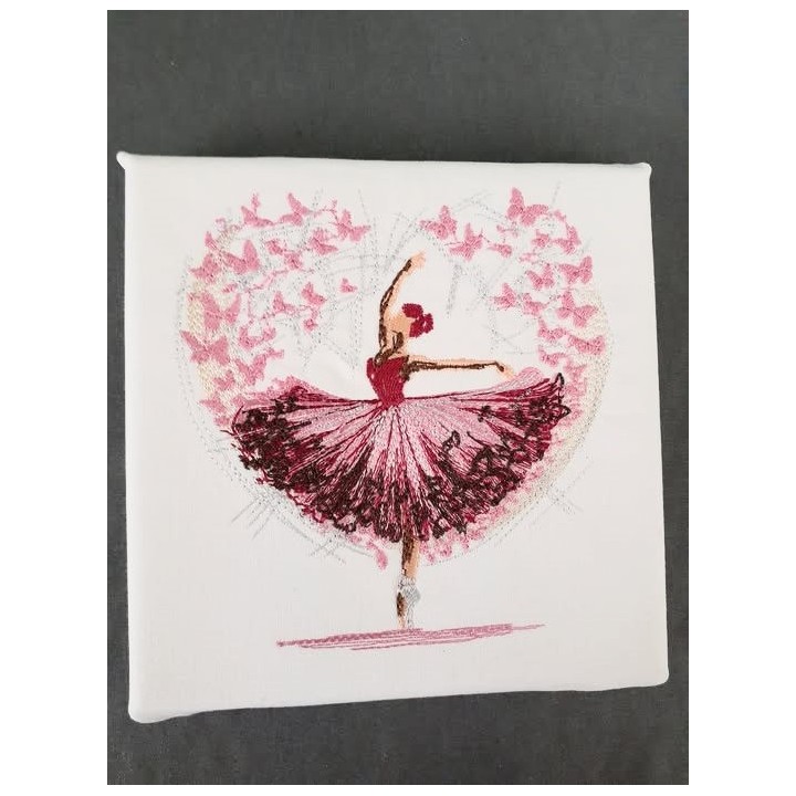 Ballet in My Heart Embroidery Design