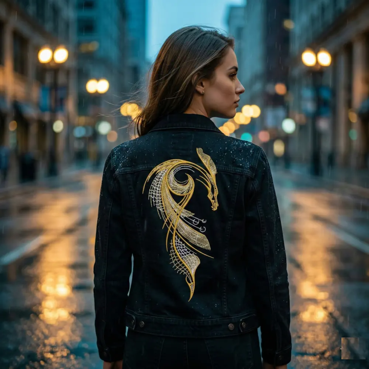 Gold Dragon Embroidery Design - Stunning Artwork