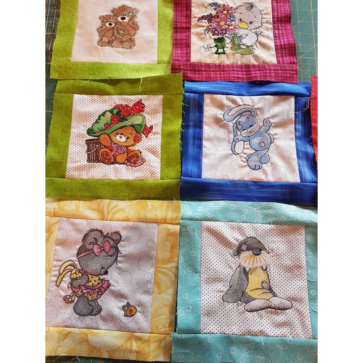 Fashion teddy bear embroidery design - Embroidery Design