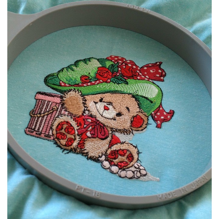 Fashion teddy bear embroidery design - Embroidery Design