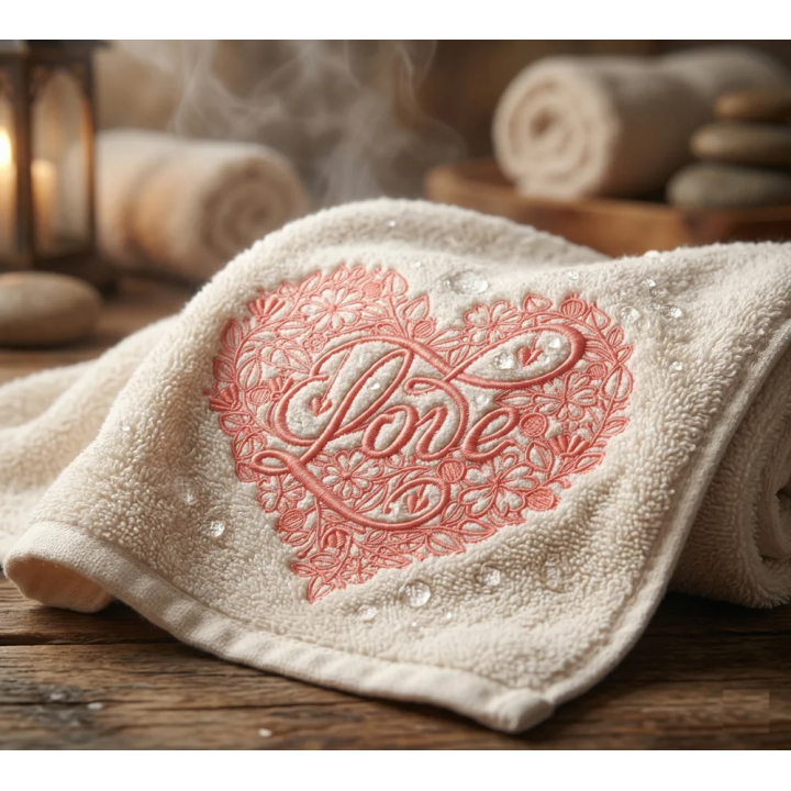 Heart of flowers embroidery design - Embroidery Design