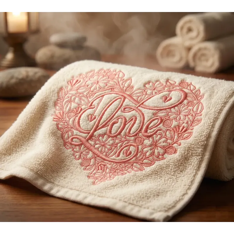 Heart of flowers embroidery design - Embroidery Design