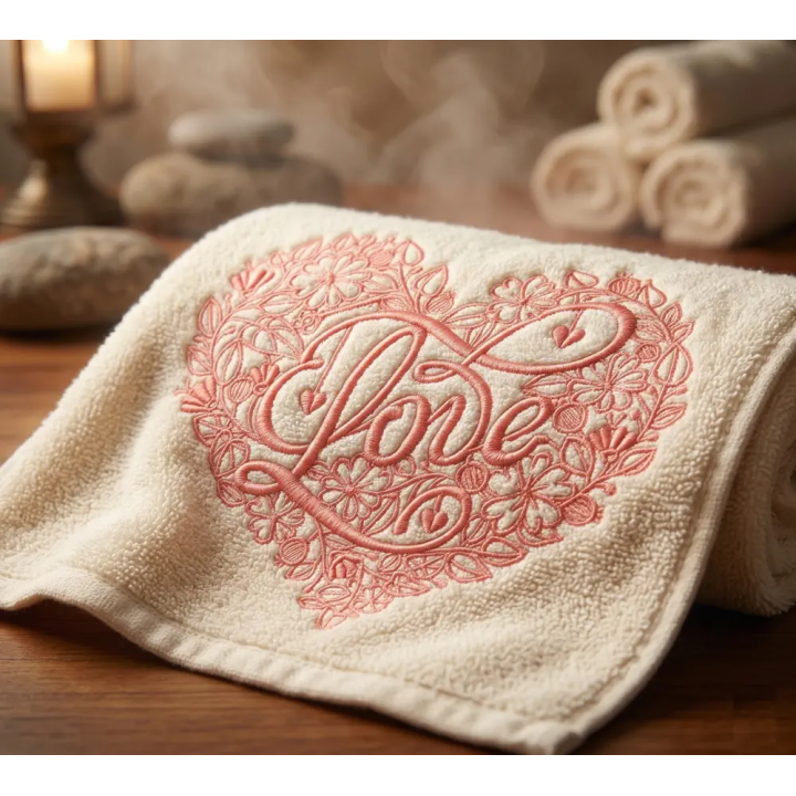 Heart of flowers embroidery design - Embroidery Design