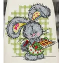 Bunny Baking Cookies Stitching Pattern