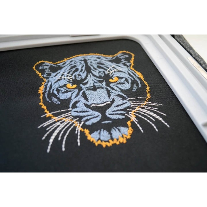 Dark Blue Panther Embroidery Design - Unique & Stylish