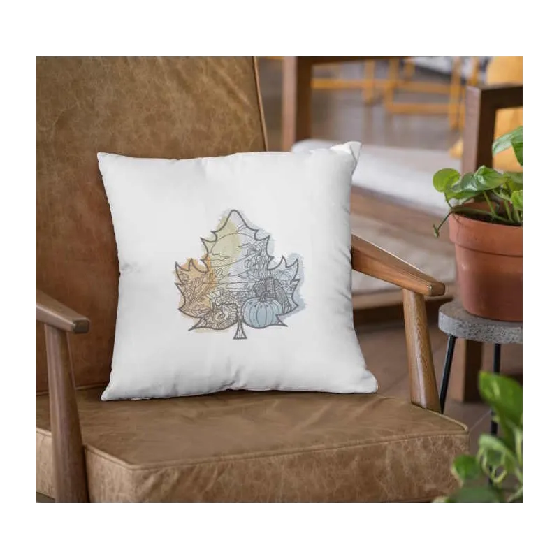 Autumn leaf landscape embroidery design showcasing vibrant foliage, ideal for stitching on home decor and apparel.