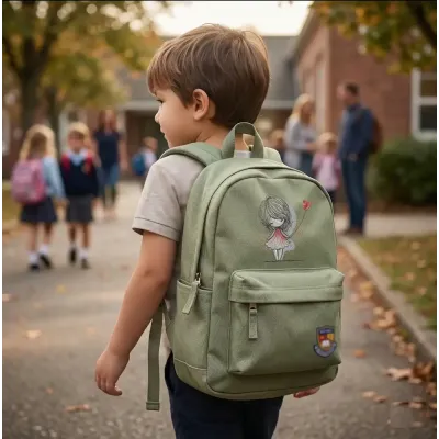 Girl and a heart balloon free embroidery design