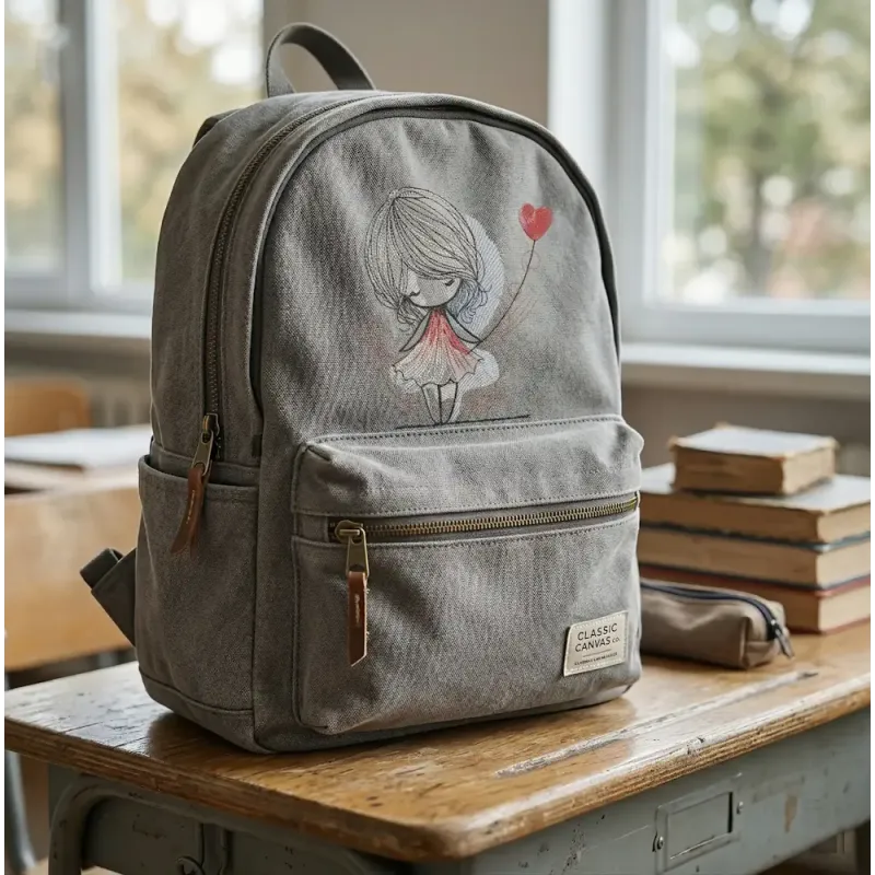 Girl and a heart balloon free embroidery design