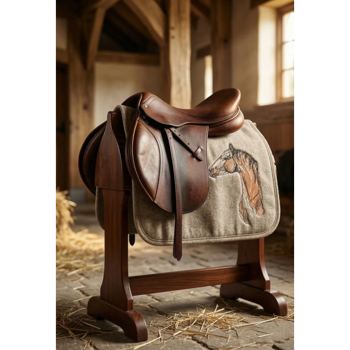 Brown Horse Sketch Embroidery Design - Unique & Elegant