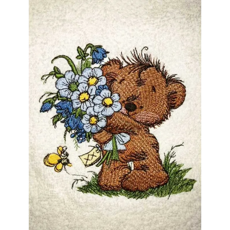 Teddy Bear Bouquet Stitching Pattern for Crafters