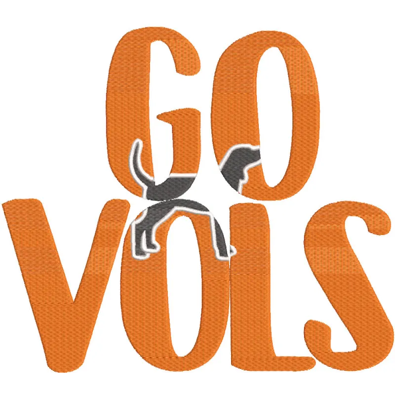 Univ Of Tennessee alternative embroidery design