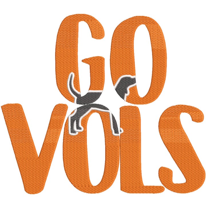 Univ Of Tennessee alternative embroidery design