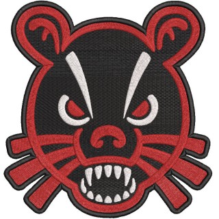Cincinnati Bearcats secondary logo embroidery design