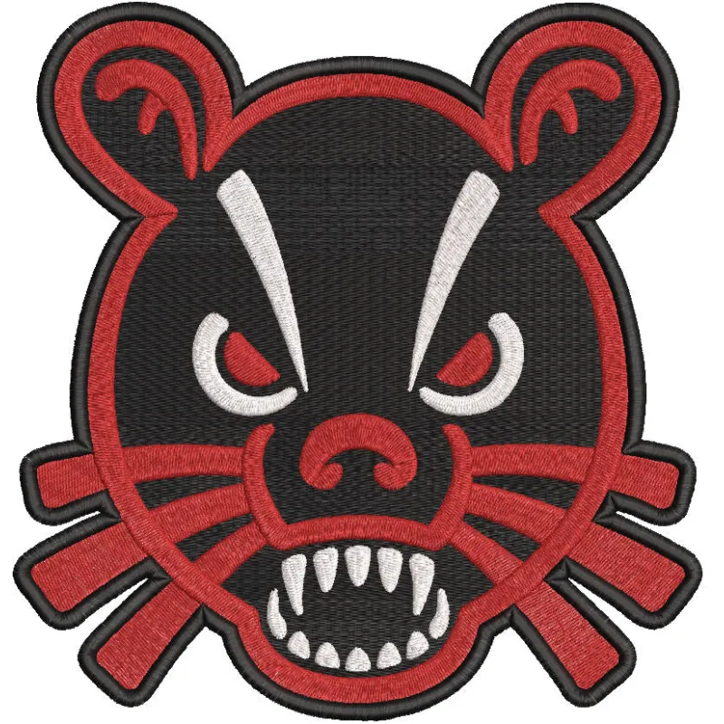 Cincinnati Bearcats secondary logo embroidery design
