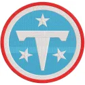 Tennessee Titans primary logo 2026 embroidery design