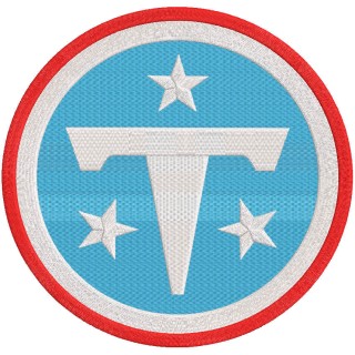 Tennessee Titans primary logo 2026 embroidery design