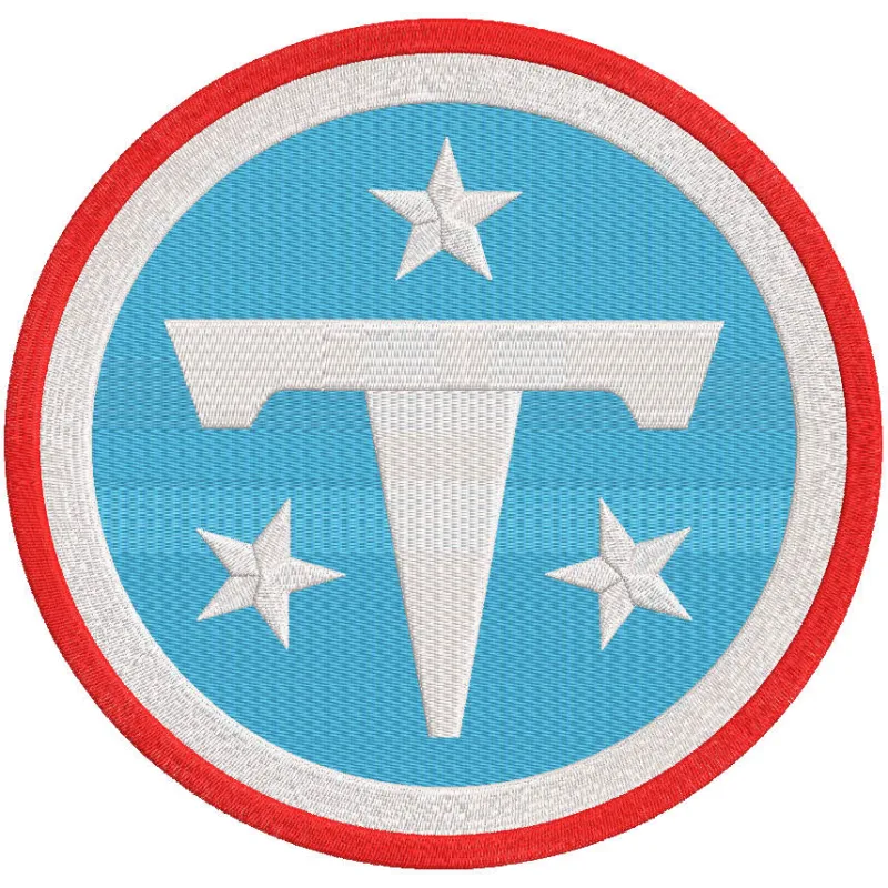 Tennessee Titans primary logo 2026 embroidery design
