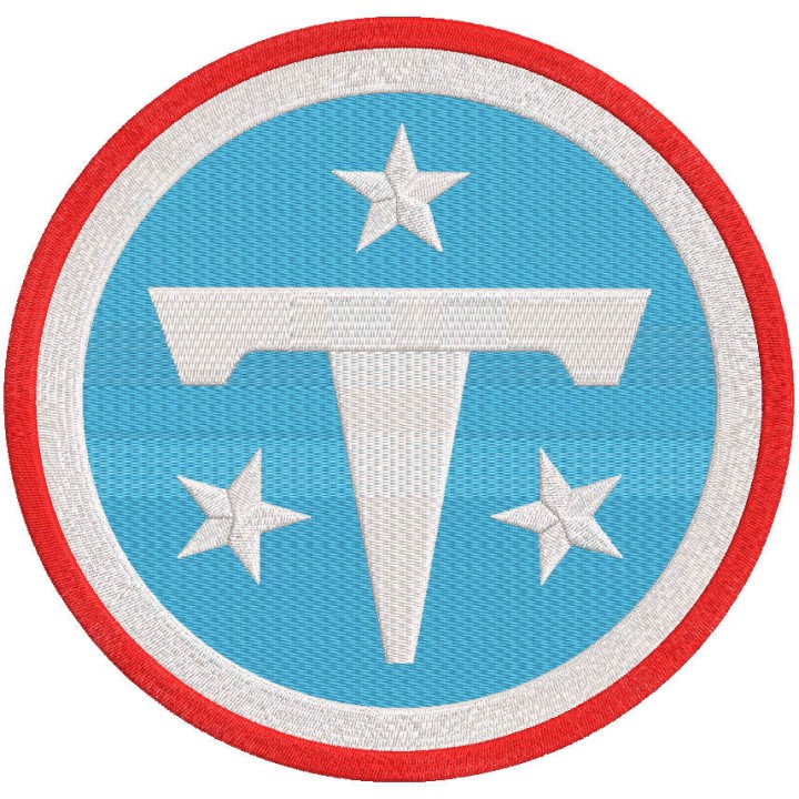 Tennessee Titans primary logo 2026 embroidery design