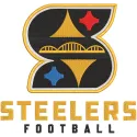 Steelers football embroidery design