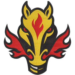 Calgary Flames Alternative logo 2022 embroidery design