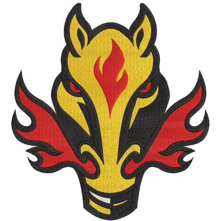 Calgary Flames Alternative logo 2022 embroidery design