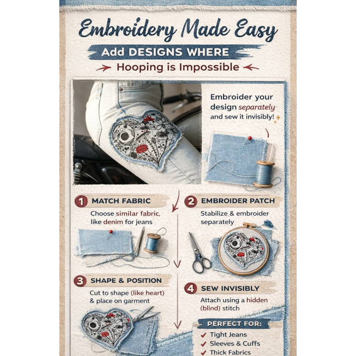 Floral heart 3 embroidery design - Embroidery Design