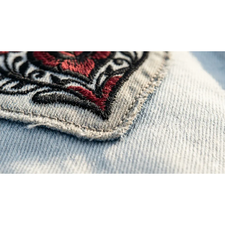 Floral heart 3 embroidery design - Embroidery Design