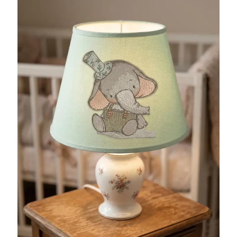 Vintage Style Elephant Embroidery Design for Crafters