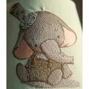 Vintage Style Elephant Embroidery Design for Crafters