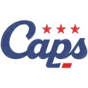 Washington caps logo embroidery design featuring the iconic team logo in vibrant colors on a textured fabric background.