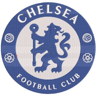 Chelsea football club logo embroidery design