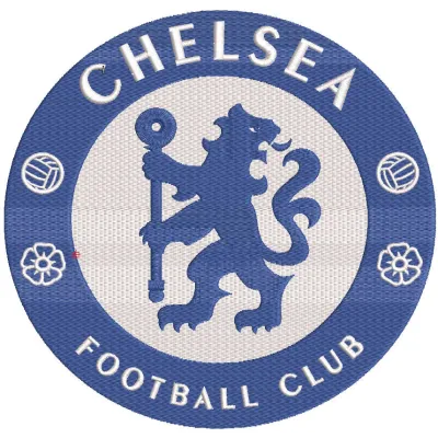 Chelsea football club logo embroidery design