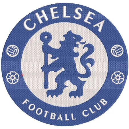 Chelsea football club logo embroidery design