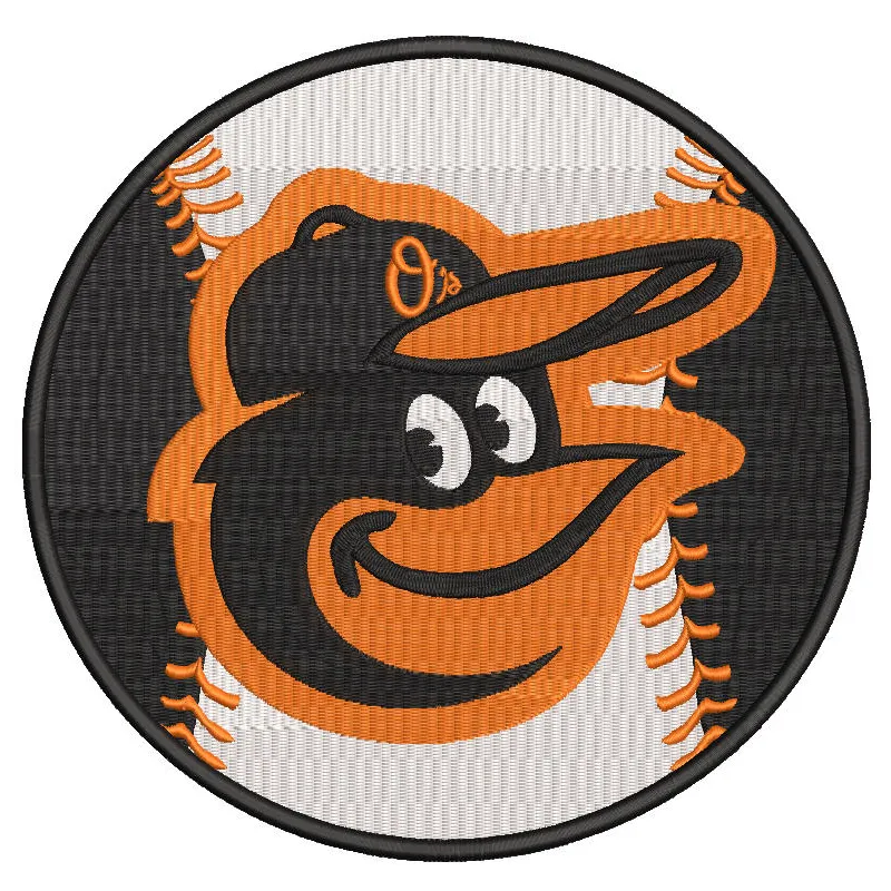 Baltimore Orioles MLB Baseball embroidery design
